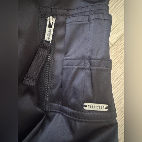 Hollister Black Bomber Jacket Varsity Style 🍷 - Picture 3 of 10